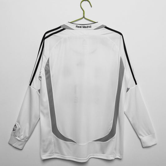 06/07 Real Madrid home long sleeved jersey