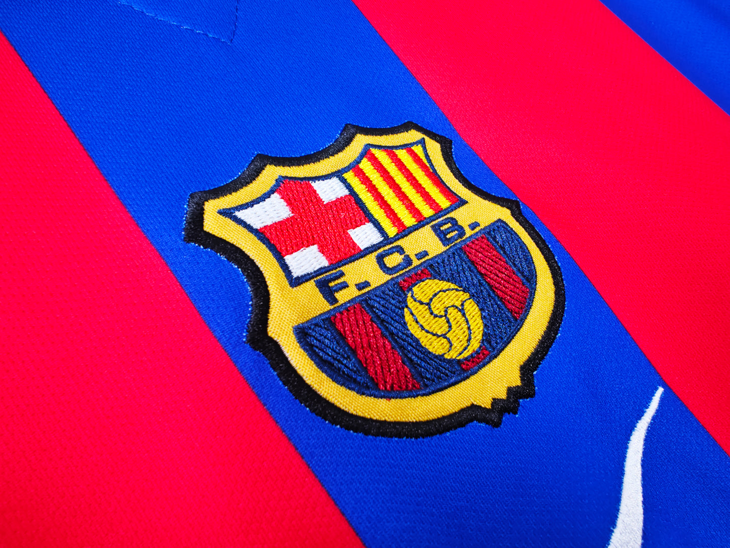 01/02 Barcelona home jersey