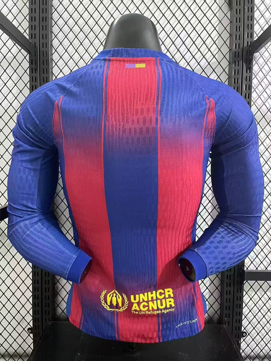 25/26 Barcelona home long sleeved jersey