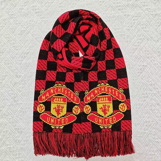 Manchester United plaid scarf
