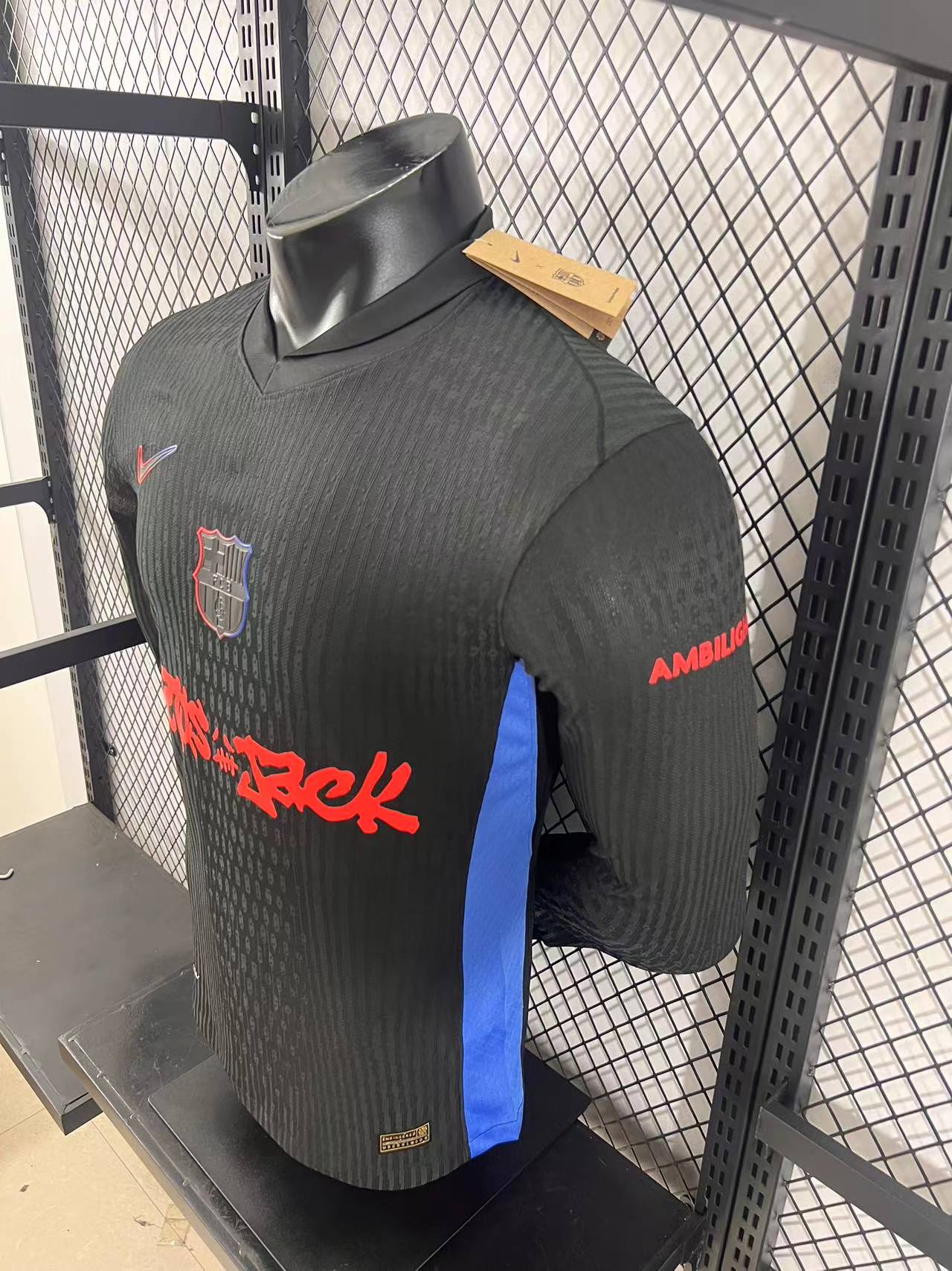 2025 Barca x Travis Scott Away Long sleeves Special shirt