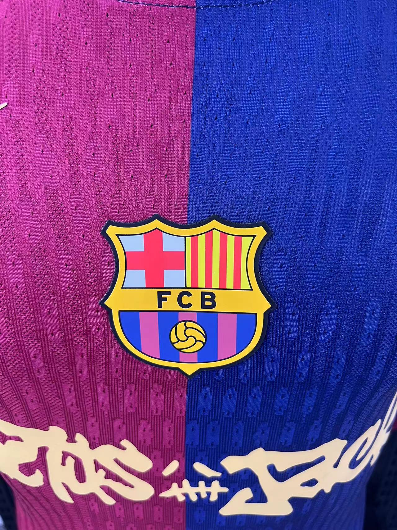 2025 Barca x Travis Scott Long sleeves Special shirt