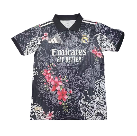 26/27 Real Madrid Flower & Dragon Special Jersey（black）