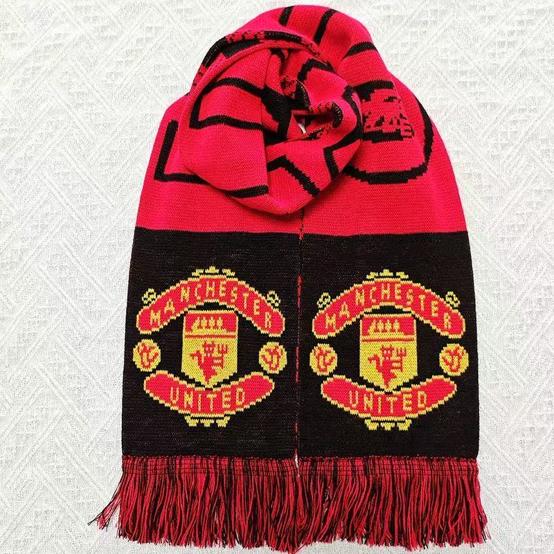 Manchester United plaid scarf