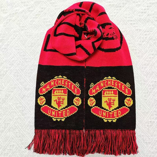 Manchester United plaid scarf