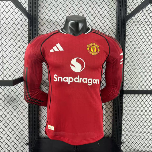 25/26 Manchester United home long-sleeved shirt
