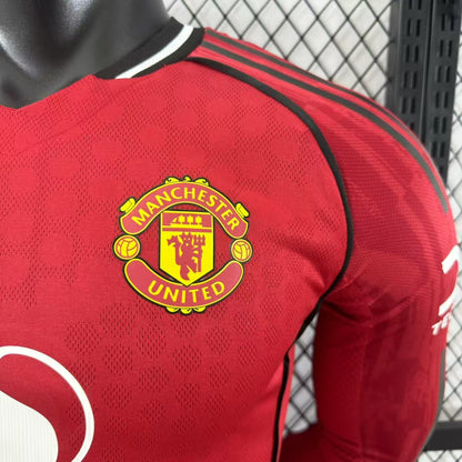 25/26 Manchester United home long-sleeved shirt
