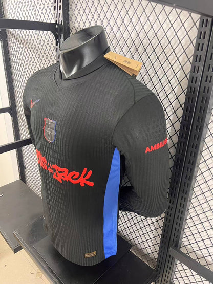2025 Barca x Travis Scott Away Long sleeves Special shirt