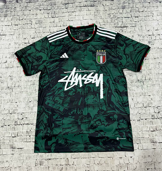 24/25 Italy × Stussy Green Special Jersey