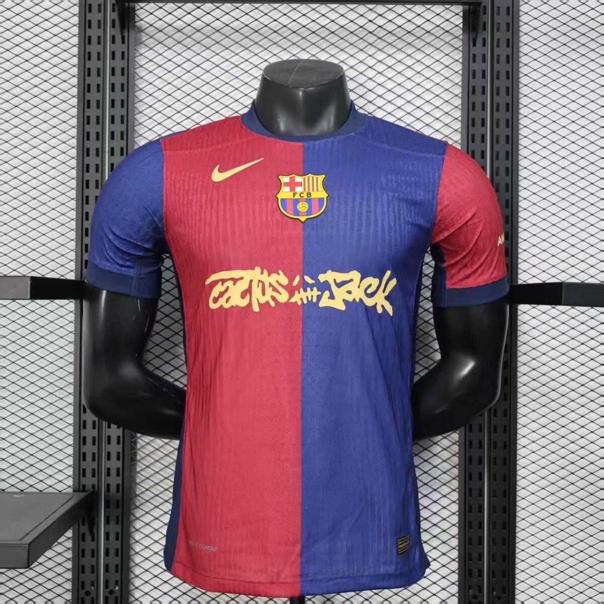 25/26 Barcelona Home x Travis Scott Soccer Jersey