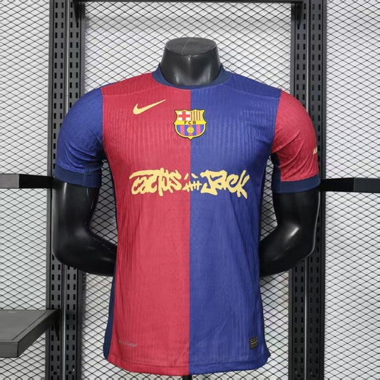 25/26 Barcelona Home x Travis Scott Soccer Jersey