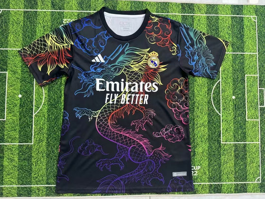 Maillot Dragon Coloré Real Madrid 2024 Noir