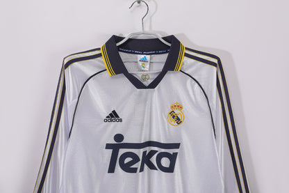 98/00 Real Madrid home long sleeved jersey