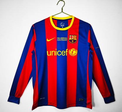 10/11 Barcelona home long sleeved jersey