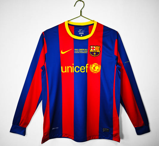 10/11 Barcelona home long sleeved jersey