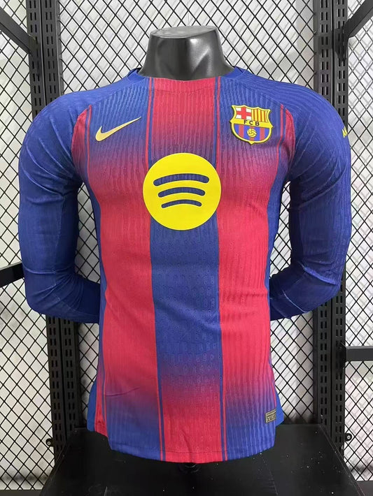 25/26 Barcelona home long sleeved jersey