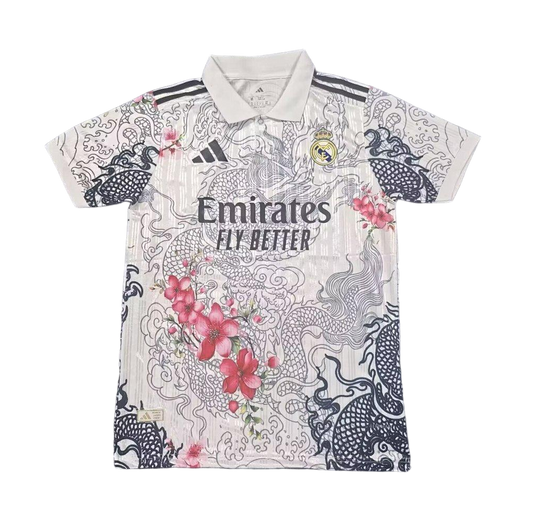 26/27 Real Madrid Flower & Dragon Special Jersey（white）